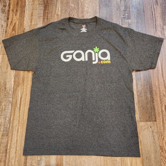 Hanes Other - Ganja.com Gray T-Shirt